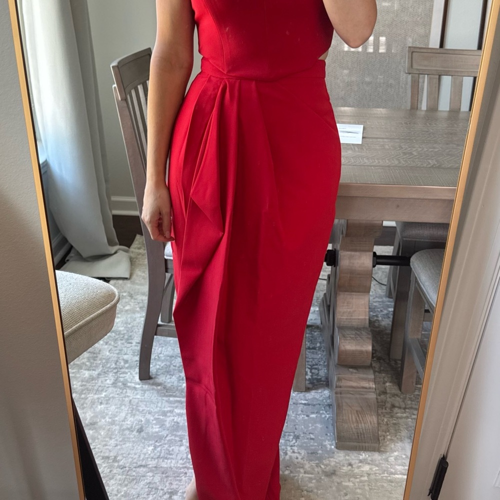 Red Evening Skirt - Picture 4 of 7